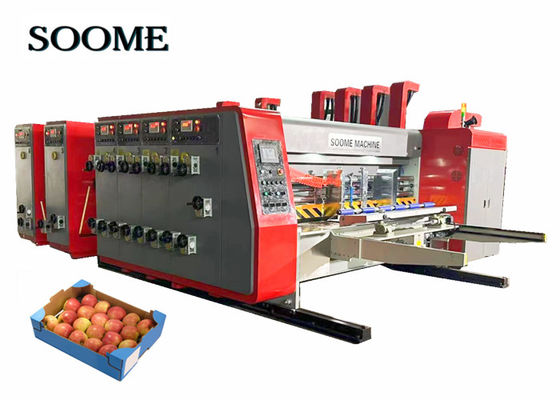 1200*2400 μοντέλο Flexo εκτυπωτής Slotter Die Cutter Machine για την κατασκευή και συσκευασία κυματοειδών κιβωτίων