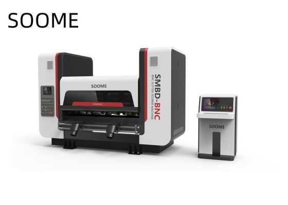 1-4S Αλλαγή παραγγελίας 250m/min Ταχύτητα BNC Inline Thin Blade Slitter Scorer Machine με σχεδιασμό Mutil-screw